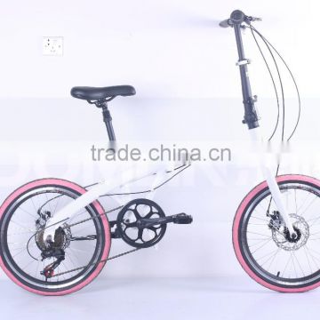 China new design popular 7 speed lightweight cheap folding bikes