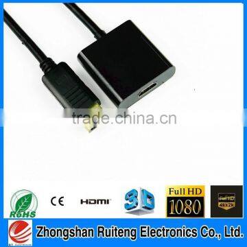 Displayport Male TO HDMI female (both ABS) Support 1080p