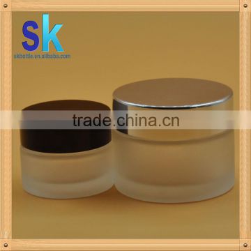 2015 hot selling cosmetic face cream jar glass in stock