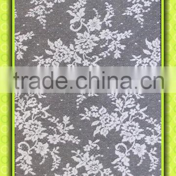 Embroiedered Jaquared lace fabric CJ081