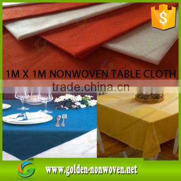 square disposable tablecloth nonwoven 1m x 1m/heat-resistant pp non woven table runner Italy market/50gsm non-woven table cover                        
                                                                                Supplier's Choice