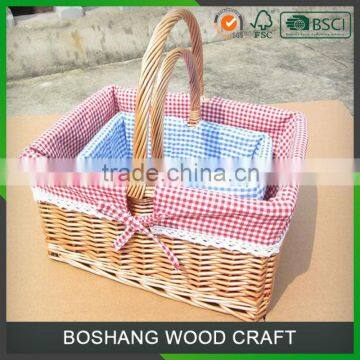 Economical Hang Wicker Food Storage Basket