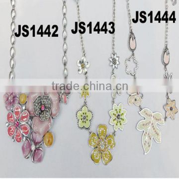 2014 hot sale crystal flower necklace sets