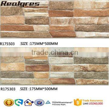 2015 Fashional 3D Inkjet Exterior Wall and Floor Tiles, Outside tiles 175x500mm