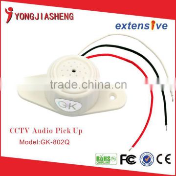 high sensitivity beautiful sound system and adjustable CCTV microphone GK-802Q