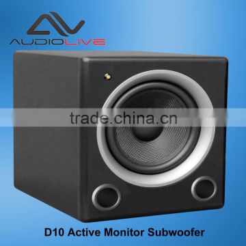 D10 professional 10 inch Monitor Subwoofer Speaker