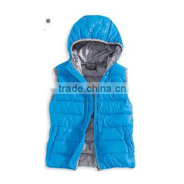 kids light quilted vest with hood