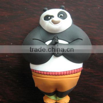 lovely panda shape pvc usb flash drive cover