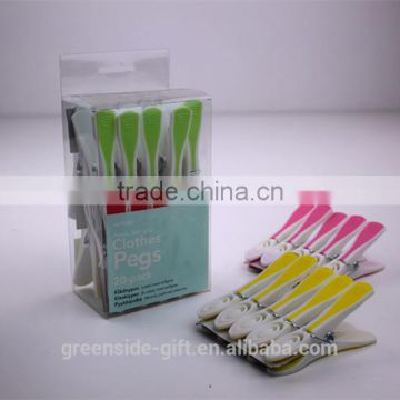 GS-1147 pp+tpr high quality plastic clothes hanger pegs