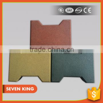 Lowest price high quality playground outdoor rubber tile rubber roof tiles