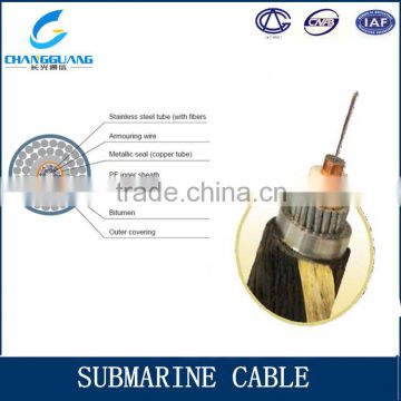 High quality Single mode armored direct buried double jacket submarine fiber optic cable
