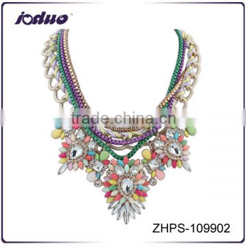 2016 New fashion design Exotic multi-layered necklace