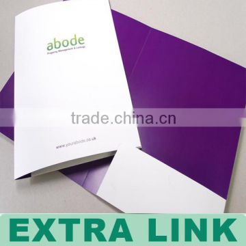Document File Portfolio a4 Paper Folder/Paper Folder Printing/Guangzhou Custom Paper Folder Printing