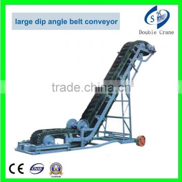 Great CE certificated large dip angle belt conveyor for sale