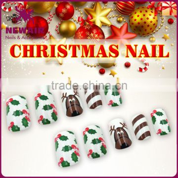 NEWAIR high quality cheap press on Christmas fake nails