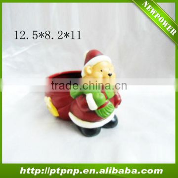 Wholesale hand painting christmas ceramic flower pot