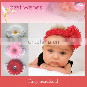 Artificial Flower Elastic Baby HeadBand