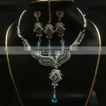 Fashion rhinestone jewelry necklace sets exporter, Fashion rhinestone jewellery necklace sets manufacturer