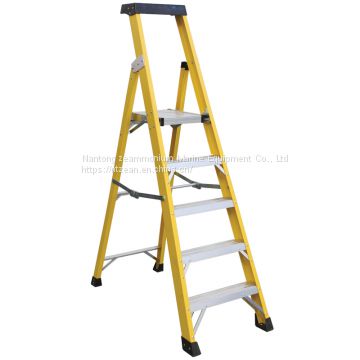 Movable fiberglass insulated ladder fo17-105 with metal anchor