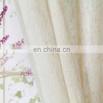 Sitting room plain high quality plain withe linen curtain