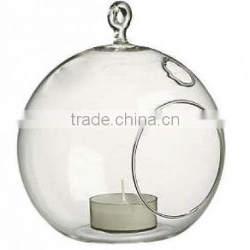 hanging glass ball canle holder bulk