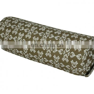 Custom Colored Trendy Pattern Printed 100% Cotton Made Yoga Bolster Indian Manufacturer Supplier