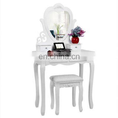 mirrored wooden dressing table designs