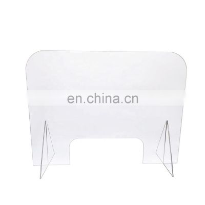 New Arrival Social Distancing Portable Freestanding Acrylic Sneeze Guard for Counters