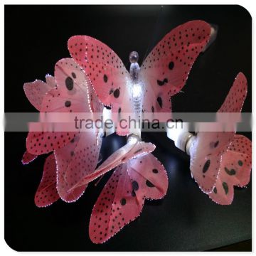 led fiber butterfly fariy battery powered christmas lights for christmas ornament, funny decoration
