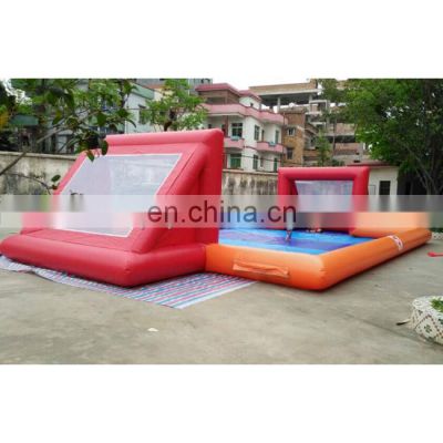 Custom giant inflatable soap soccer field for sale
