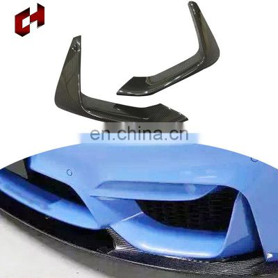 Ch Brand New Material Dry Carbon Fiber Dry Carbon Fiber Black Front Splitters For Bmw 4 Series F82 F83(2014-2020)