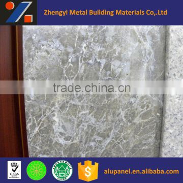 decorative aluminum veneer with faux marble stone grain