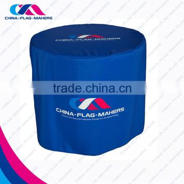 custom trade show romotion display round fittable cover
