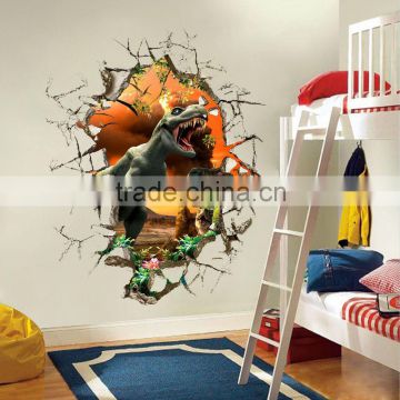 3d dinosaur Wall Stickers Decals for kids rooms Art for Baby Nursery Room Home Decoration Kids Cartoon Poster christmas gift