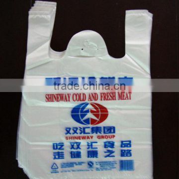 2015 Hot Sale Plastic Color LDPE/HDPE Printed Shopping T-shirt Bags