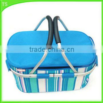 High quality folding picnic basket with aluminium frame