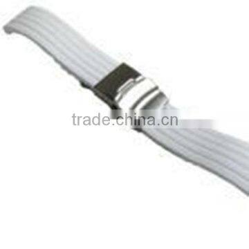 Fashionable striped Silicone rubber watch strap