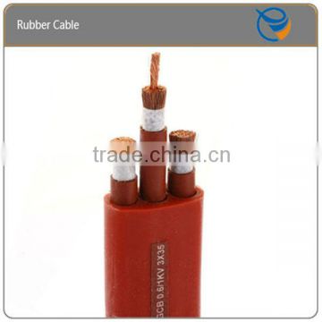 Rated Voltage 0.6/1kV Silicon Rubber Insulation and Flat Cable