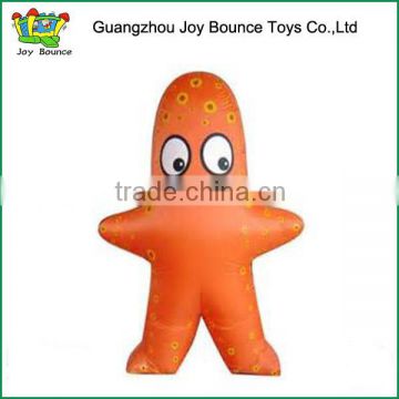 Orange Color Inflatable Moving Cartoon Advertisement