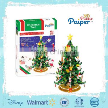 Christmas ornament paper tree model 3d puzzle