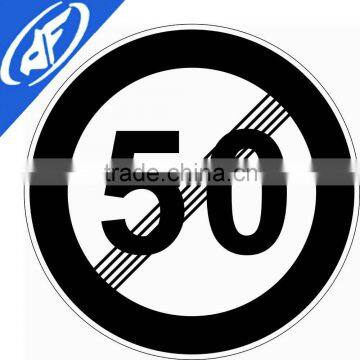 Reflective adhesive unfreeze 50 yard Road sign