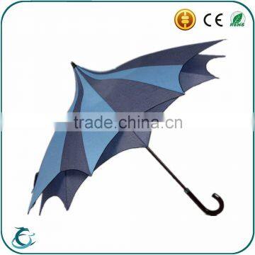 2016 new design double layer fabirc maple leaf umbrella for gift