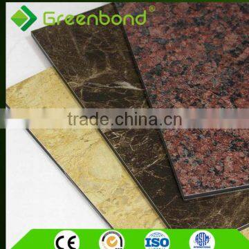 Greenbond hundreds different kind marble color acp in foshan