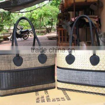 High quality best selling bamboo shopping bag WITH HANDLE from vietnam