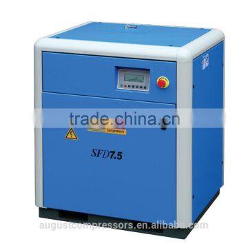 SFD7.5B 7.5KW/10HP 8 bar AUGUST stationary air cooled screw air compressor belt for air compressor