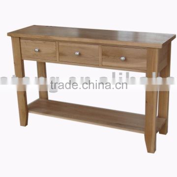 Wooden Three Drawers Hall Table