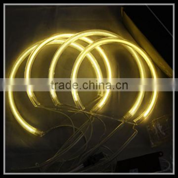 yellow angel eyes lighting e46 headlight halo rings ccfl angel eyes for bmw e46 non projector