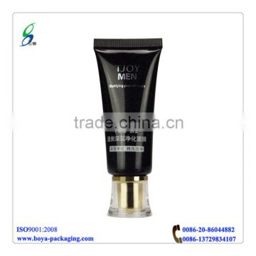 black Plastic Tube with Acrylic Cap, laminated Tube for Cosmetic Packaging
