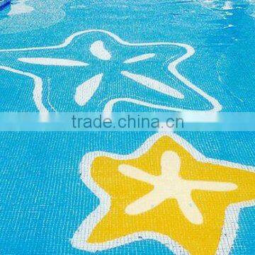 Star pattern glass mosaic for swimming pool