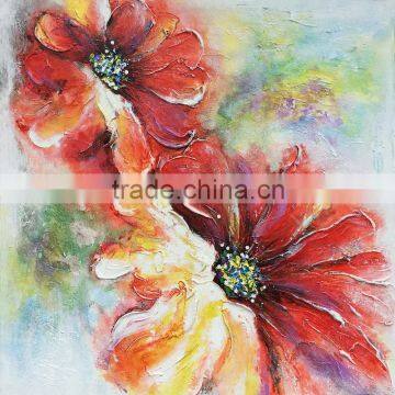 SH025 Customize Beautiful Modern Rose Canvas Flower Oil Painting Designs